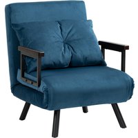 Homcom Kids Sofa Bed With Footrest - Pink