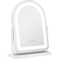 Homcom Led Vanity Mirror With Lights, 3 Colour Modes, 360° Rotation, Touch Control