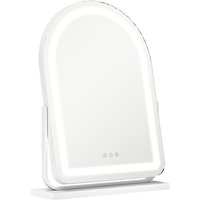 Homcom Led Vanity Mirror With 3 Colour Light Modes, 360° Rotation, Touch Control