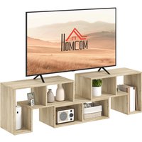 Homcom Grey 3-piece Free Combination Tv Unit Stand For Tvs Up To 75 Inches