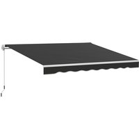Outsunny 2m Manual Retractable Awning For Balcony & Garden