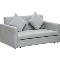 Homcom 2 Seater Sofa Bed With 130 X 67.5cm Storage – Grey Convertible Loveseat