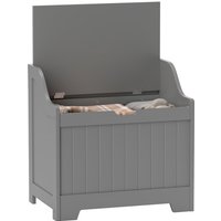 Homcom Grey Storage Trunk With Safety Hinge - 56.4cm