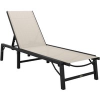 Outsunny Texteline Mesh Recliner Chair - 5 Position Reclining, Quick Drying, Lightweight