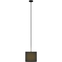 Homcom Linen Wave Pendant Light, E27 Lampshade For Living Room Bedroom - Black