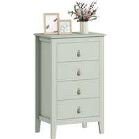 Homcom E1 Particle Board 4 Drawer Chest Of Drawers - Green
