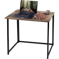 Folding Table Black Powder Coating Space-saving Design Multi-purpose