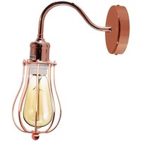 Ledsone Metal Balloon Cage Wall Light Fixture - Industrial Rustic Sconce Lamp