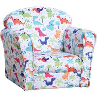 Homcom Cartoon Flannel Children's Armchair - 29.5cm Wide Seat, 45kg Weight