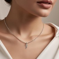 Aye Do Gifts Sterling Silver Angel Feather Wing Charm Necklace - 16 Inch Or 18 Inch
