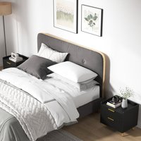 Bedside Table With Drawer For Bedroom - White