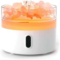 Himalayan Salt Aroma Diffuser - 220ml Tank - Usb-c - Flame Effect - 12cm X 10cm