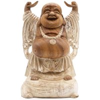 Whitewashed Buddha Hands Sculpture - 40cm