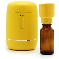 Waterless Essential Oil Diffuser - Usb-c Rechargeable, Compact 105mm X 65mm, Yellow