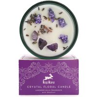 Amethyst Infused Lavender Flower Candle - Up To 22 Hours Burn Time