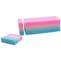 Baby Powder Fragranced Soap Loaf - Three Colour Layered, Handmade