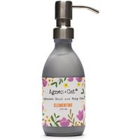 Clementine Hand & Body Cream - Uplifting Citrus Fragrance, Sheffield Made, Frosted Grey Glass Bottle
