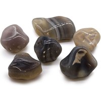 Grey Agate Tumble Stones - Botswana - Large Size
