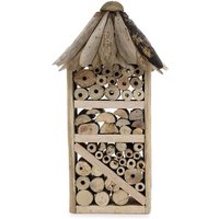 Recycled Driftwood Bee & Insect House - H38cm W21cm D11cm
