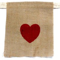 Jute "i Love You" Bunting With Hearts - 260cm Long