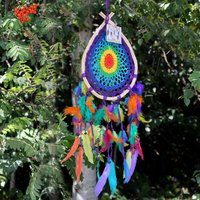 Handcrafted Balinese Dream Catcher - Multi Teardrop