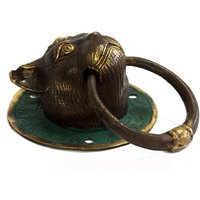 Brass Cat Head Door Knocker - Timeless Charm, Durable Construction