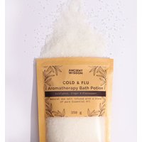 Aromatherapy Bath Potion Sea Salt Eucalyptus Ginger Black Pepper 350g - Colds & Flu