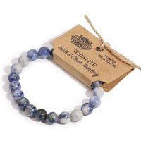 Sodalite Power Bracelet - 8mm Stones - Stretch Fit