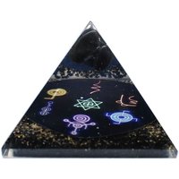 Orgonite Pyramid 90mm - Midnight Reiki Energy Harmoniser