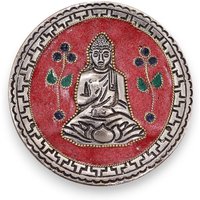 Red Buddha Incense Holder - 10 Cm