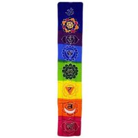 Chakra Drop Banner Rainbow 183x35cm - Handcrafted Batik Wall Art