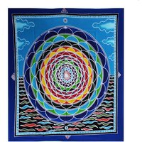 Balinese Batik Wall Art 106cm X 93cm - Vibrant, Handcrafted Tapestry