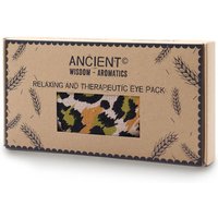Lavender Wheat Seed Eye Pillow With Cotton Sleeve - Natural Leopard