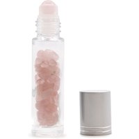 Rose Quartz Essential Oil Roller Bottle - Silver Cap - 10ml