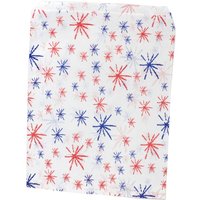 White Paper Bags Starburst Design 7 X 9 Inch Pack Of 1000 - 40gsm
