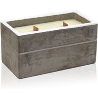 Concrete Candle With Wooden Wick - Large Spiced South Sea Lime