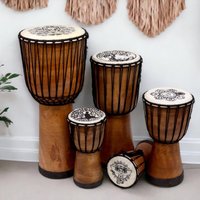Chakra Djembe Drum - 17cm Diameter X 30cm Height