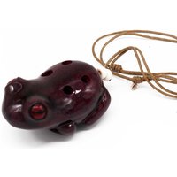Ceramic Frog Ocarina Musical Instrument - Enchanting Sound