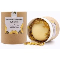 Chamomile & Grapefruit Bath Bomb Set With Himalayan Bath Salt - Handmade Uk