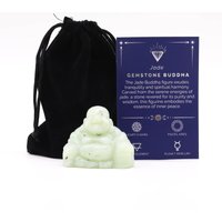 Carved Jade Buddha Figurine - 50mm X 40mm X 20mm