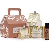 Moroccan Roll Soap Bar, Strengthening Solid Shampoo Bar, Espresso Lip Balm & Focus Essential Oil - Uk Made Wellness Gift Set