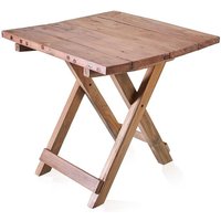 Upcycled Teak Wood Folding Coffee Table - 50cm - Rustic Balinese Charm