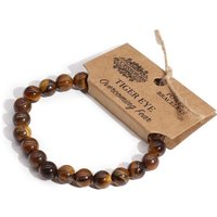 Tiger Eye Gemstone Power Bracelet - 8mm Stretch Fit