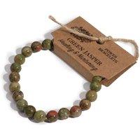 Green Jasper Power Bracelet - 8mm Beads - Stretch Fit
