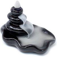 Backflow Incense Burner - Large Pebbles Cascading Smoke Waterfall