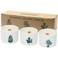 Botanical Candle - Japanese Garden Fragrance - Soybean Wax - 27 Hour Burn Time - Reusable Ceramic Jar