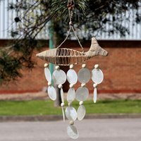 String Fish And Natural Copis Drop - Coastal Home Decor