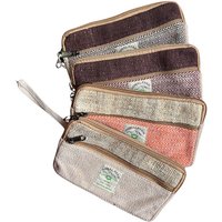 Hemp Zip Pouch For Phone, Tobacco, Makeup - Assorted Designs