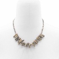 Dalmatian Stone Gem Necklace - Statement Style Accessory