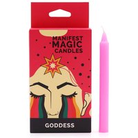 Manifest Magic Candles Pack Of 12 - Pink, 90 Min Burn Time, H:12 X D:1.2cm